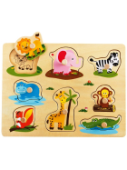 Puzzle Wildtiere mit Griffli