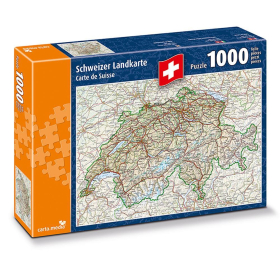 Puzzle Schweizer Landkarte, 1000 Teile