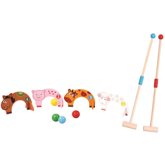 Spielba Kinder Krocket mit Tierfiguren