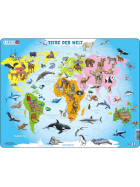 Puzzle Tiere der Welt, 28 Teile