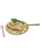 PlanToys Pasta-Teller mit Lachs