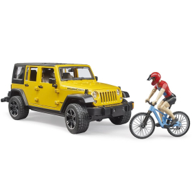 Bruder Jeep Wrangler Rubicon Unlimited mit Mountainbike...