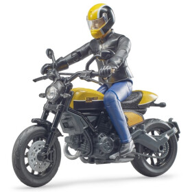 Bruder bworld Scrambler Ducati Full Throttle mit Fahrer