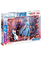 Puzzle Brilliant Frozen 2, 104 Teile