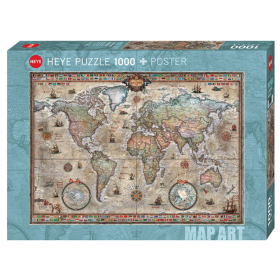 Puzzle Retro World Standard, 1000 Teile