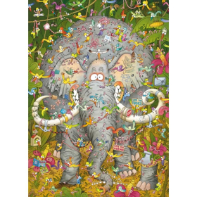 Puzzle Elephants Life Triangular, 1000 Teile