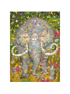 Puzzle Elephants Life Triangular, 1000 Teile