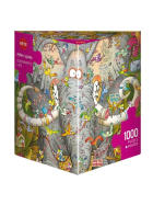 Puzzle Elephants Life Triangular, 1000 Teile