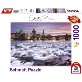 Puzzle Prag Schwäne, 1000 Teile