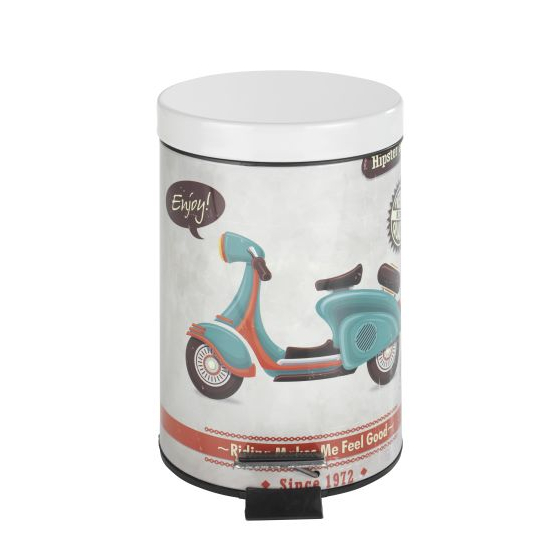 Wenko Treteimer Vintage Scooter, 3 liter