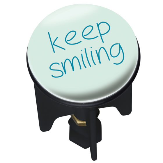 Wenko Abfluss-Stopfen Pluggy, keep smilingø 4 cm