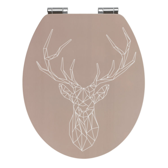 Wenko WC-Sitz Stag,, MDF Design