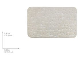 Wenko Badematte Memory Foam, Pebbles beige