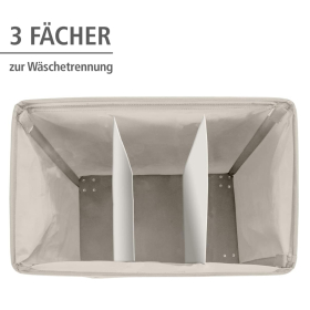 Wenko Wäschesammler Trivo, beige/schwarz