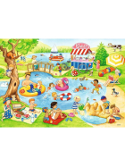 Puzzle Freizeit am See, 2 x 24 Teile