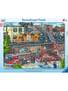 Puzzle Feuerwehreinsatz an den Bahngleisen, 48 Teile