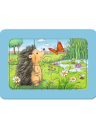 Puzzle Kleine Gartentiere, 3 x 6 Teile