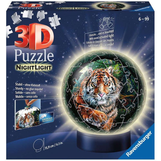 3D Puzzle Nachtlicht - Raubkatzen