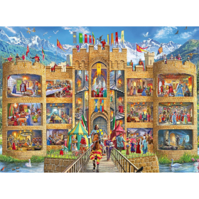 Puzzle Blick in die Ritterburg, 150 Teile