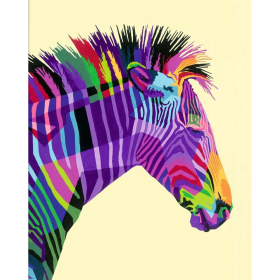 Ravensburger CreArt - Malen nach Zahlen - Funky Zebra