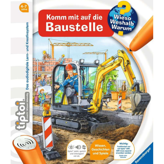 Ravensburger tiptoi® Wieso? Weshalb? Warum? Komm mit auf die Baustelle