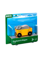 BRIO Elephant and Wagon