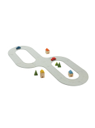 PlanToys Gummistrassen- und Schienen Set