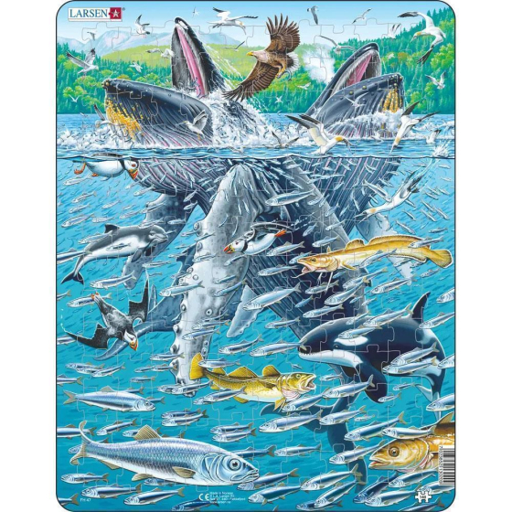 Puzzle Hering & Buckelwale, 140 Teile