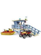 Bruder bworld Life Guard Station mit Quad & Personal Water Craft