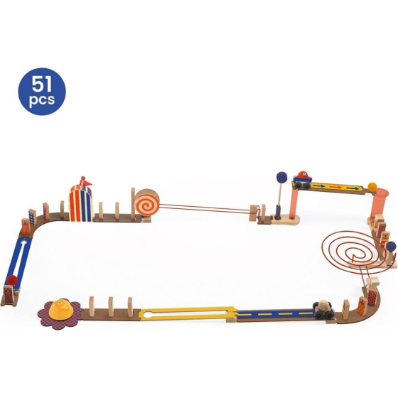 Djeco Kettenreaktionsspiel Zig & Go Junior, 51 Teile