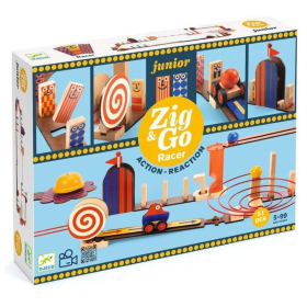 Djeco Kettenreaktionsspiel Zig & Go Junior, 51 Teile