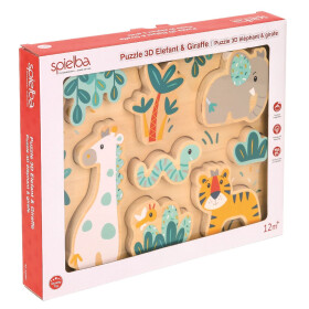 3D Puzzle Elefant & Giraffe