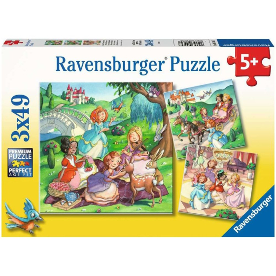 Puzzle Kleine Prinzessinnen, 3 x 49 Teile