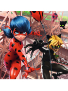 Puzzle Unsere Helden Ladybug und Cat Noir, 3 x 49 Teile