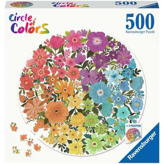 Puzzle Circle of Colors - Flowers, 500 Teile