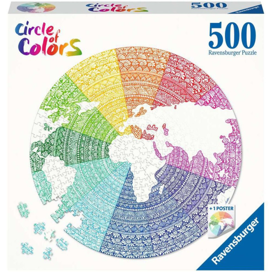 Puzzle Circle of Colors - Mandala, 500 Teile