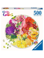 Puzzle Circle of Colors - Fruits & Vegetables, 500 Teile