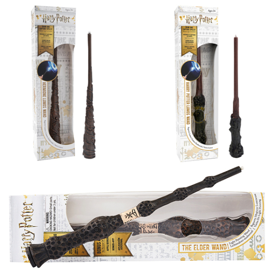 WOWStuff! Harry Potter Zauberstab mit Licht, assortiert, 20 cm