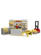 Bruder bworld DHL Paketshop mit Handhubstapler