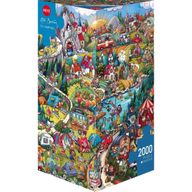 Puzzle Go Camping! Triangular, 2000 Teile