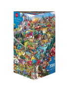 Puzzle Go Camping! Triangular, 2000 Teile