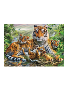 Puzzle Tiger und Welpen, 1000 Teile