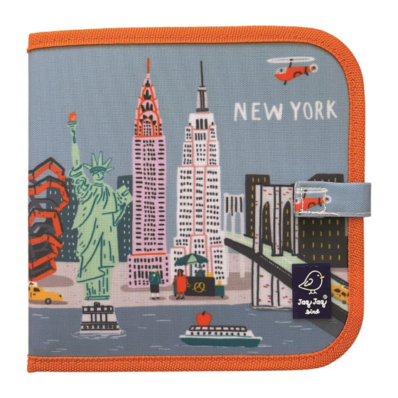 Jaq Jaq Bird Kreidemalbuch Set mit 4 Kreiden New York SV