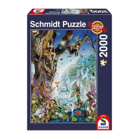 Puzzle Im Tal der Wasserfeen, 2000 Teile