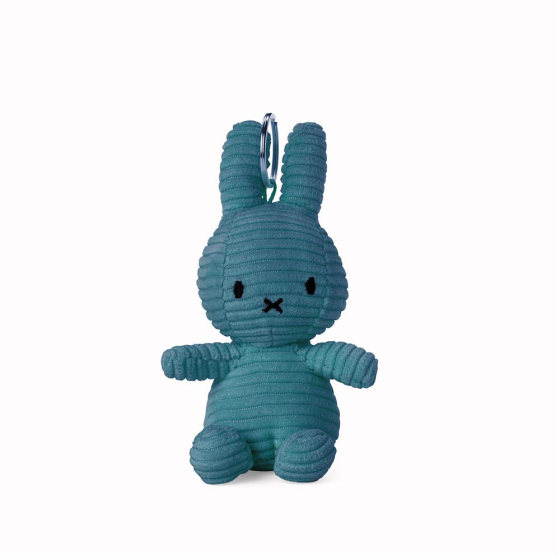 Bon Ton Toys Miffy Kordsamt blau 10 cm (3) Schlüsselanhänger - Aviator Blue