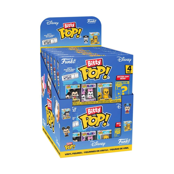 Funko Bitty POP Disney Classics 4er Pack, im Thekendisplay