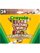 Crayola 24 Filzstifte auswaschbar (2) Colours of the World