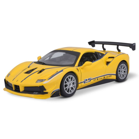 Bburago Ferrari Racing 488 Challenge 1/24 gelb