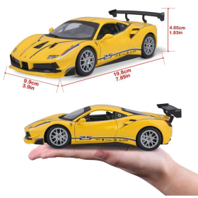 Bburago Ferrari Racing 488 Challenge 1/24 gelb