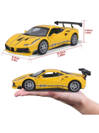 Bburago Ferrari Racing 488 Challenge 1/24 gelb